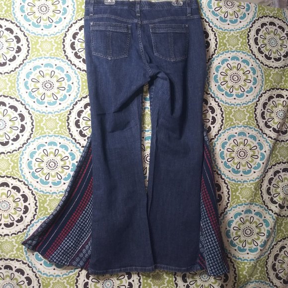 1942 Jeaniemade Size 14 Lee Platinum Bell-Bottoms - Picture 2 of 3